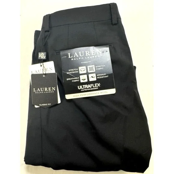 Lauren Ralph Lauren Black Label Men's 34x30 Ultraflex Stretch Wool Suit Pants‎