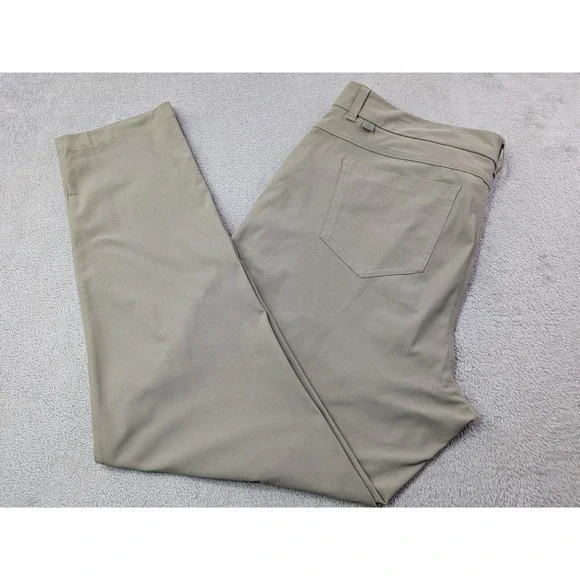 VRST Slim Fit Chino Pants Mens Size 38x32 Khaki Stretch Casual Dress Work