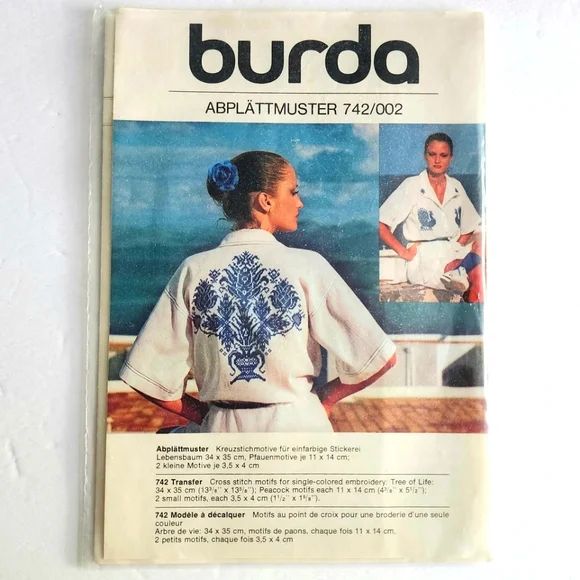 Burda Cross Stitch Embroidery Transfer