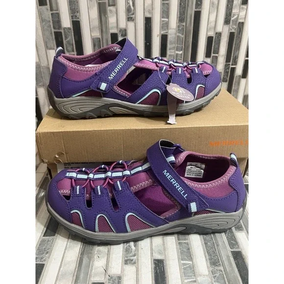 Merrell Hydro H2O Hiker Sandal Kids Shoes Purple Size 6