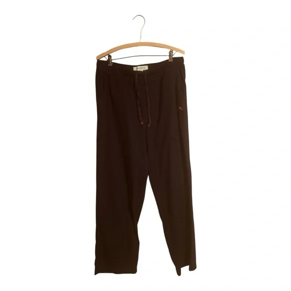 Tommy Bahama Marlin Logo Black Men’s Lounge Pants Sleepwear Size Large