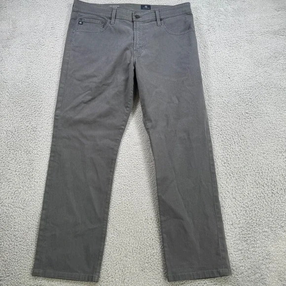 AG Adriano Goldschmied The Graduate Tailored Leg Grey Pants Mens 34x29‎