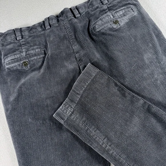 Brooks‎ Brothers Clark Corduroy Pants Mens 36x33 (read) Dark Gray Straight