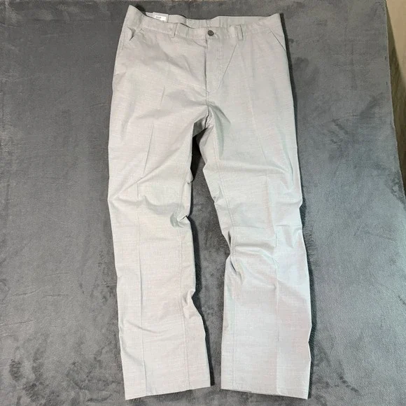 Ashworth Golf Pants Mens 38 Medium Grey Micro Check AM6153S6 NWT New