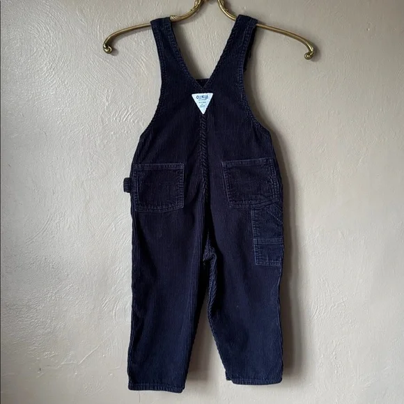 OshKosh B'gosh Vintage Dark Corduroy Overalls Size 4T