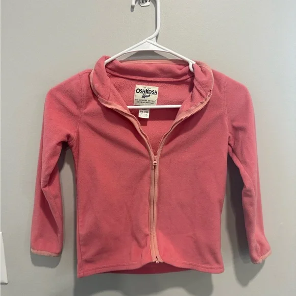 OshKosh B'gosh Coral Kids Fleece Hoodie size 6/6x