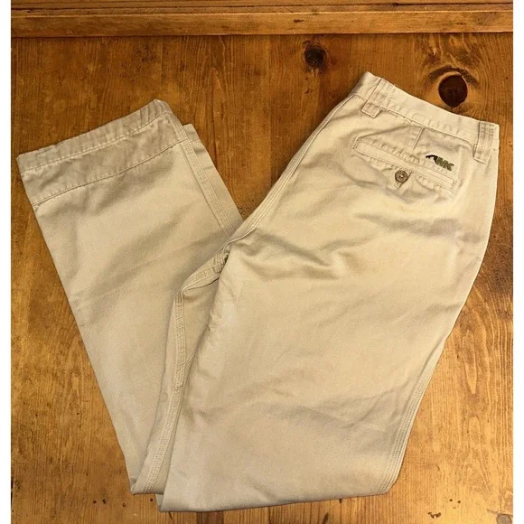 Mountain Khakis Mens Slim Fit Pants 36x32 (34x 31) Beige Canvas CFL186