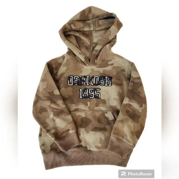 Oshkosh B'gosh camouflage fleece pullover hoodie