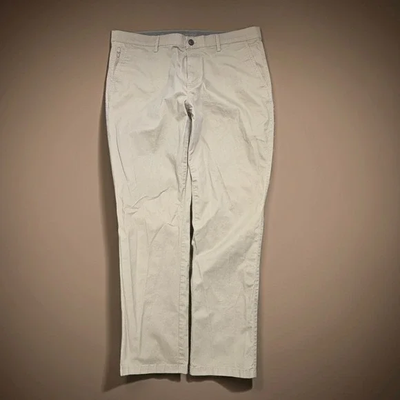 English Laundry Mens Khaki‎ Chino Pants 36x32 Tan Stretch Flat Front 1366228