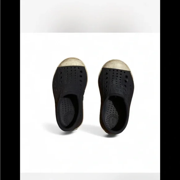 Native‎ Black and White Slip-On Shoes
