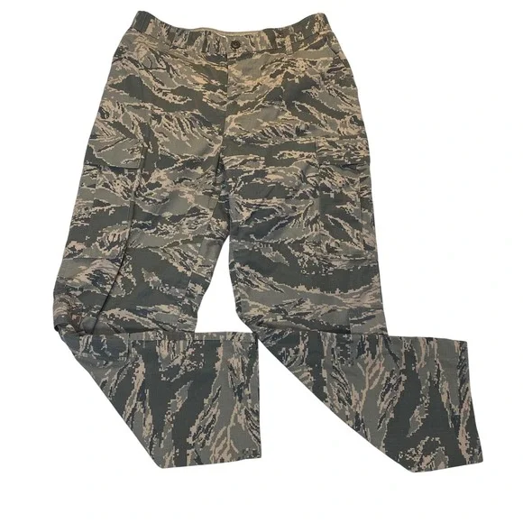 US Air Force ABU Tiger Stripe Cargo Pants Mens 34S Digital Camo Tactical