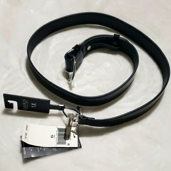 Lauren‎ Ralph Lauren Black Patent Leather Belt. SIZE 1X.