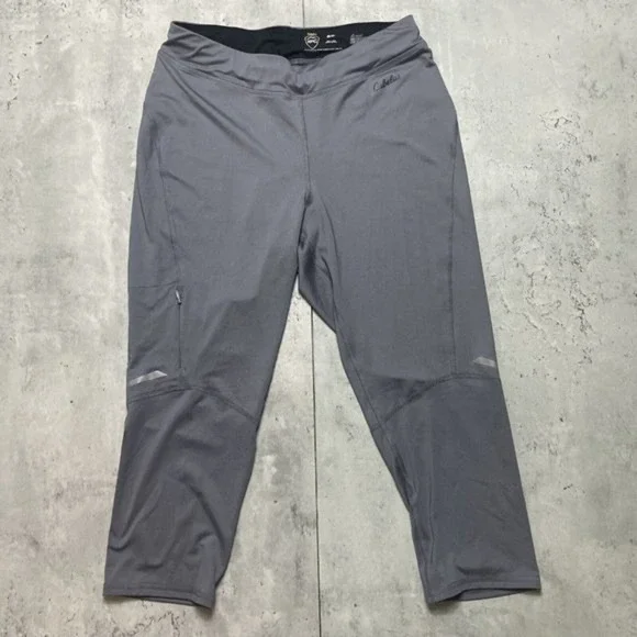 Cabela's XPG Stretch Capri Leggings Grey Men's Size Small Cool‎ UPF 15 Wick