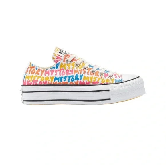 Converse Chuck Taylor All Star‎ Platform “My Story” Sneakers 10 colorful y2k