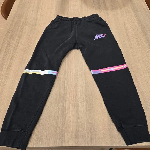 Nike Air‎ Tapered Sweatpants Small Essential Geometric Collection Neon Accents