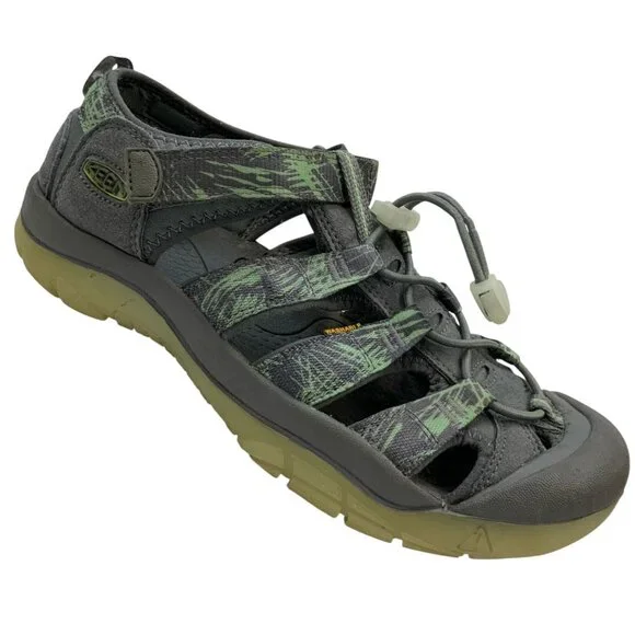 KEEN Big Kids Newport H2 Glow In The Dark Water Shoes Sandals 6 Gray
