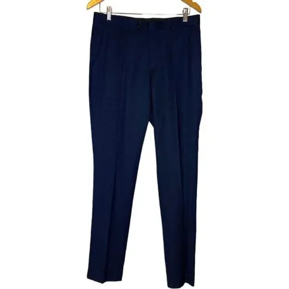 ZNT18 Men’s Navy Dress Pants Size 33 Classic Fit Formal Work NWT