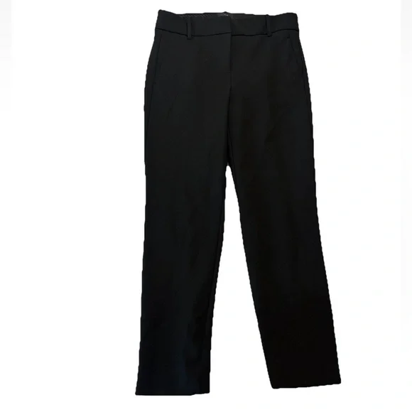 J.Crew Camron Black Classic Ankle Pants Zipper Fly Belt Loops Women’s Size 4