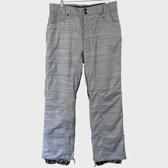 Body Glove Snowboard Pants Gray Men's Large Insulated Waterproof Winter Sports