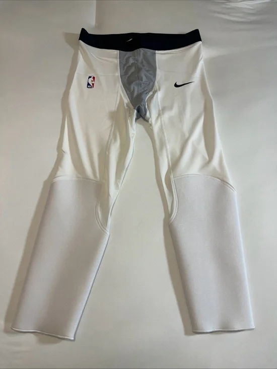 Nike Pro NBA Compression Tights Knee White Gray 2XLT & 3XLT Brand New