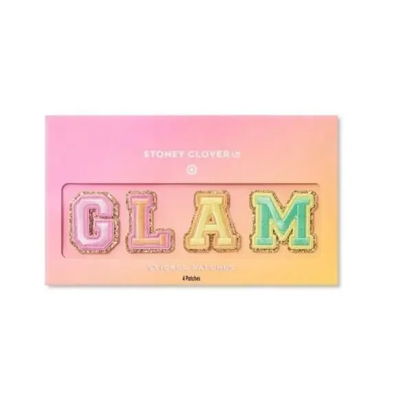 Stoney Clover Lane x‎ Target GLAM Sticker Patches Set Letters Varsity Pastel NEW