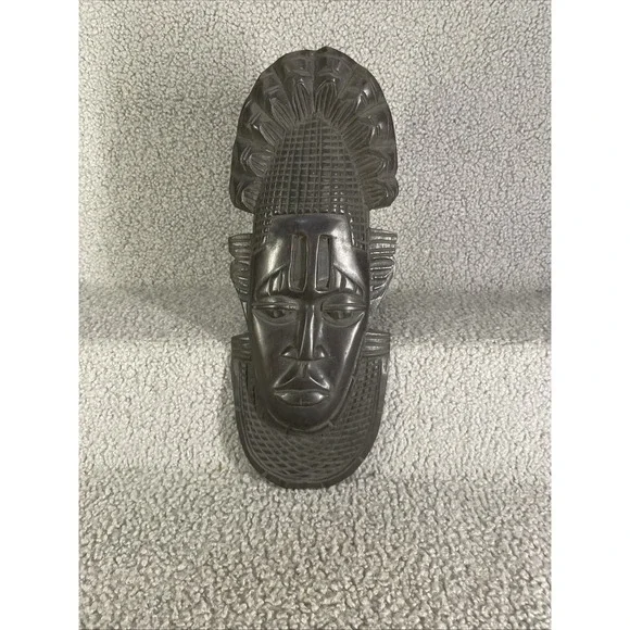 african Tribal wooden Face Mask / Wall Carving