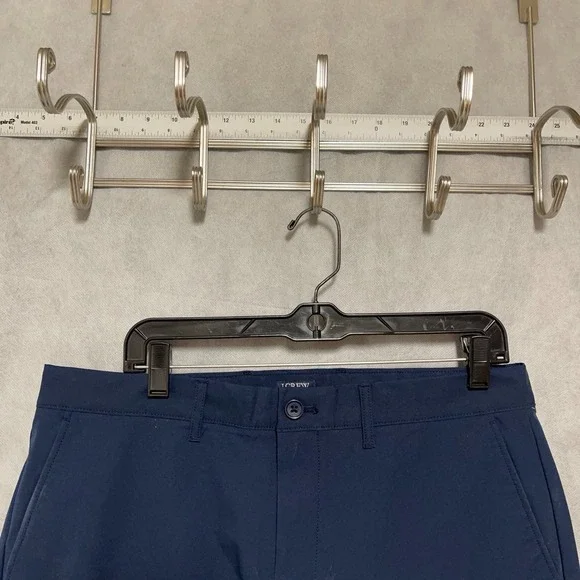 J Crew Pants Men 33X32 34x32 Blue Flex Slim‎ Tech Chino Golf Lightweight Stretch