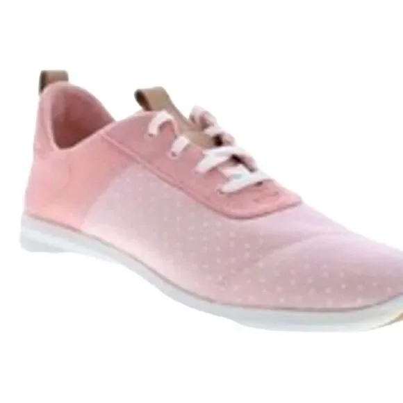 TOMS Women's‎ Cabrillo Pink Polka Dot Lace-Up Sneakers Size 9 Casual