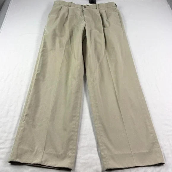 Brooks Brothers Pants Mens 38x34 (Fits 36x31) Beige Advantage Chino Elliot