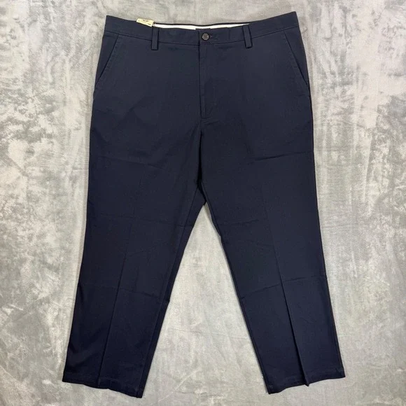 New Dockers Easy Khaki Classic Fit Pants Mens Size 38x29 Navy Blue Stretch