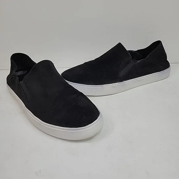 STEVE MADDEN Women's FAYNA Slip On Sneakers Black Comfort‎ Shoes Size 10 M NEW