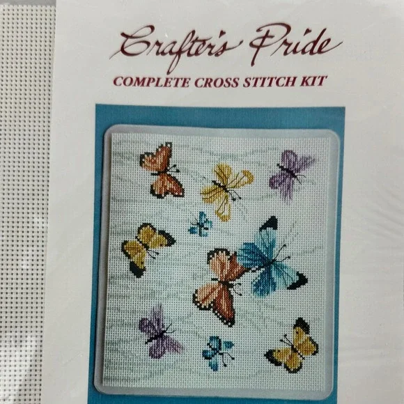 Crafters Pride Butterfly Mousepad Complete Cross Stitch Kit 90150 Daniel Ent NEW