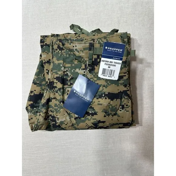 NWTS Propper Uniform‎ BDU Trouser Ripstop Military Mens Small Woodland Digital