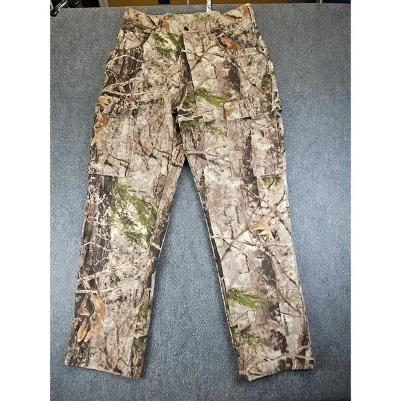 Cabela's ZONZ Woodlands Mens 34 Reg Camouflage Cargo Hunting Pants 1493