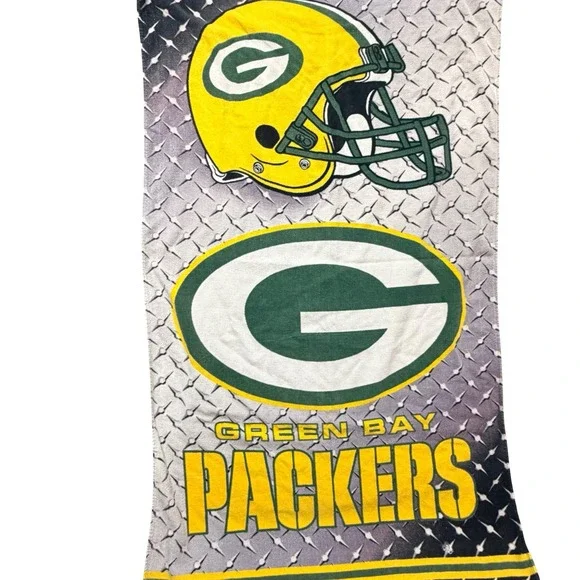 NFL Green Bay Packers 2014 Beach Towel Helmet Logo Diamond‎ Plate