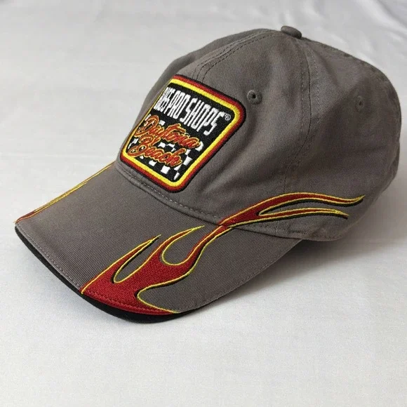 BASS PRO SHOPS Daytona Beach, gray Flame Embroidered, Strapback‎ (A1)