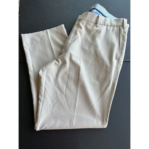 Peter Millar Men’s Pant 38X32 Durham High Drape Performance Beige MS19EB78FB
