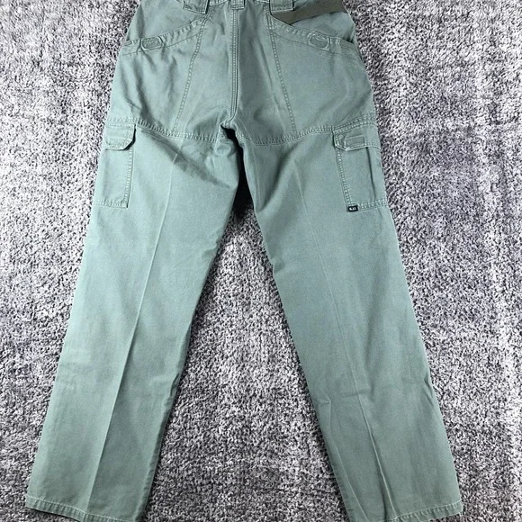 5.11 Tactical Cargo Pants Mens 32x32 Green Canvas Relaxed Fit Workwear Outdoor