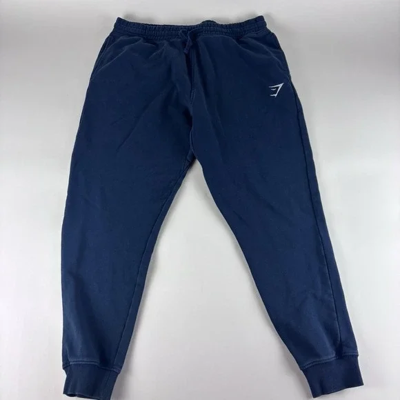 Gymshark Joggers Mens XXL Blue Sweatpants Gym Tapered Athletic Training 2XL