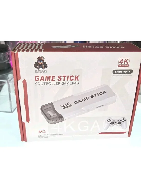 M2 Plus Retro Game Stick 4K HDMI with 2.4G Wireless Controllers
