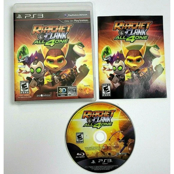 RATCHET & CLANK: ALL 4 ONE - PLAYSTATION 3 - COMPLETE!‎