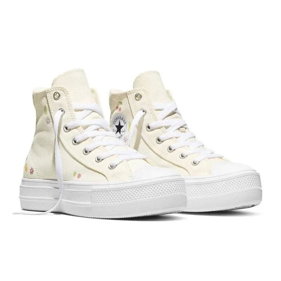 Converse Chuck Taylor All Star Lift Platform High Top Cream Fruit Shoes Women 10