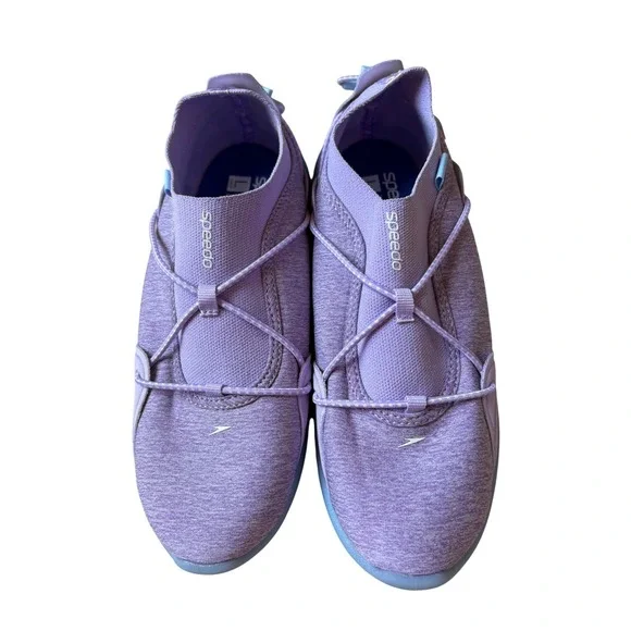 Speedo Aqua Trek Girls Water Shoes Purple Surfwalker Size L 4-5 New