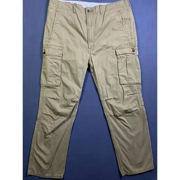 Vtg Levis Ace Cargo Pants Mens 38x32 (40x30) Loose Straight Khaki Grunge Skater