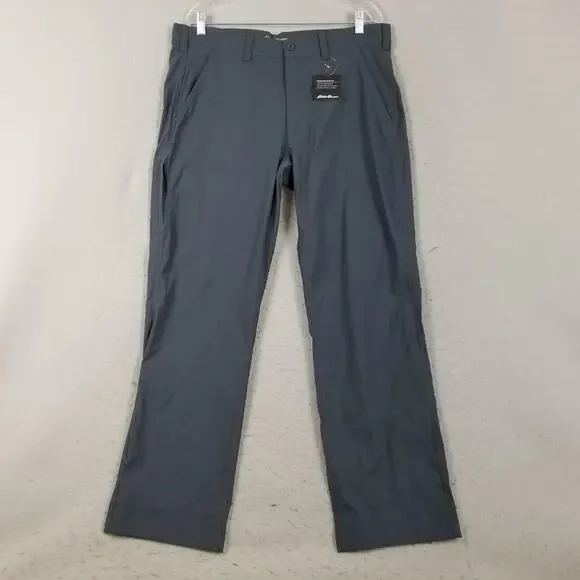 Eddie‎ Bauer Horizon Guide Chino Pants Mens 36x32 Storm Gray Straight Leg