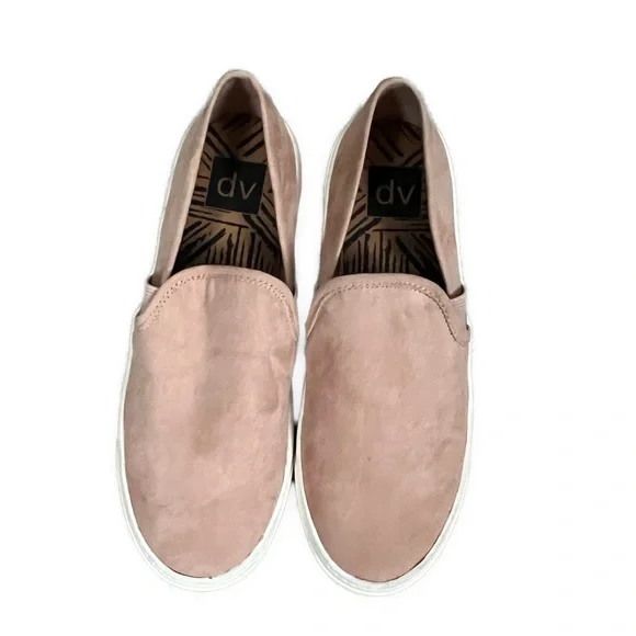 Dolce Vita‎ Women’s Pink Suede Slip On Comfort Casual Sneakers- Size 7.5