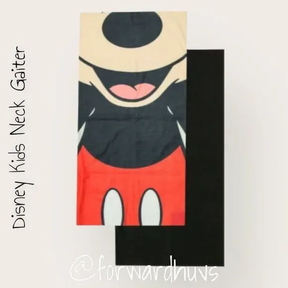 Bundle 3 for $15 Disney Kids Size Mickey Mouse 2pk Multipurpose Neck Gaiter
