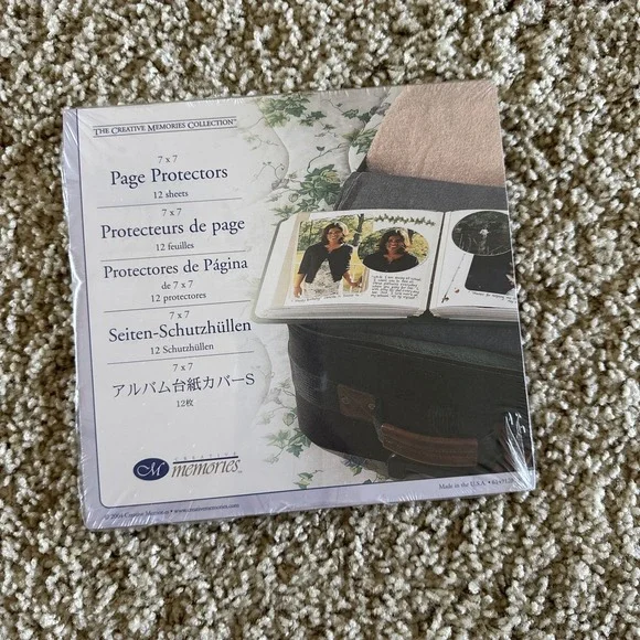 Creative‎ Memories 7 x 7 Page Protectors 12 Sheets New & Sealed 2004