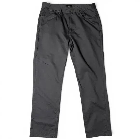 Quince Comfort Stretch Traveler 5-Pocket Pants Mens Actual Size 35x34 Charcoal