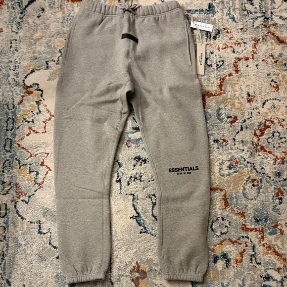 Essentials Fear Of God Sweatpants Dark Oatmeal Large